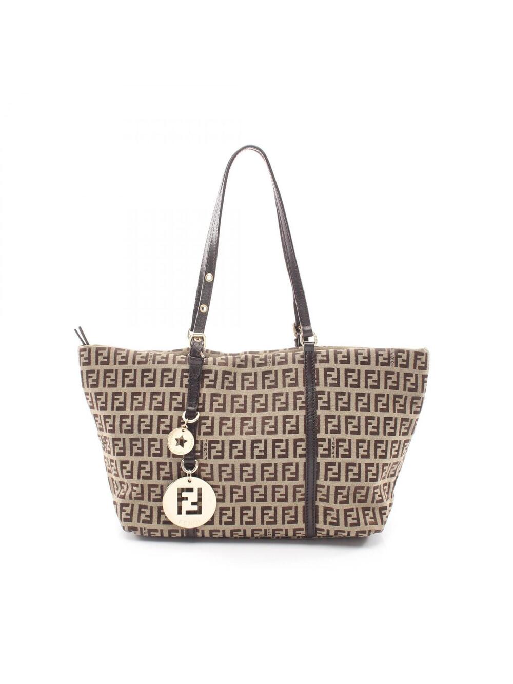 Fendi Zucchino Tote Bag Canvas Leather #272995F68B